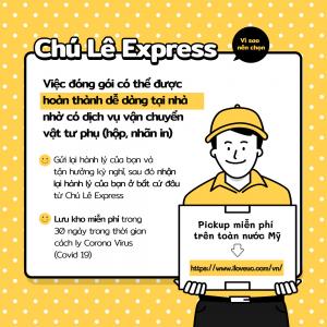 Chú Lê Express: dịch vụ moving and storage cho du học sinh Mỹ