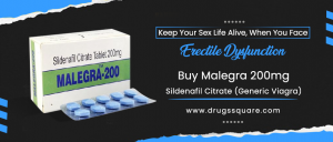 Malegra 200 mg | Sildenafil Citrate Tablet
