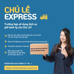 Chú Lê Express: dịch vụ moving and storage cho du học sinh Mỹ