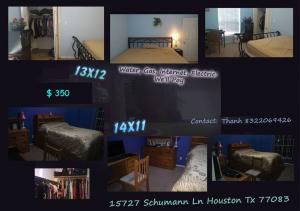 [Southwest Houston] Cho thuê phòng thường $350 gan Beechnut va Hway6