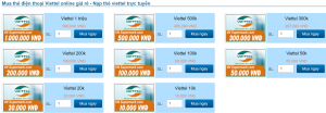 Địa chỉ mua thẻ Viettel giá ưu đãi nhất thị trường