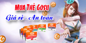 Mua thẻ Gosu tiết kiệt khi thanh toán qua Visa/Mastercard