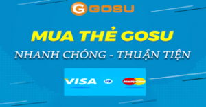 Mua thẻ Gosu giá rẻ qua phương thức thanh toán Visa tiết kiệm nhất