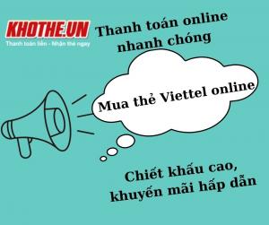 Mua thẻ Viettel online nhận ưu đãi khủng nhân dịp đầu năm