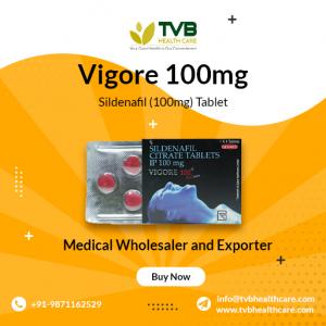 Vigore 100mg Tablet - Sildenafil Nhà cung cấp số lượng lớn