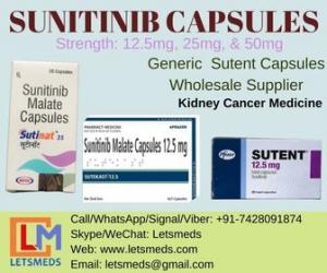 Sunitinib 50mg Capsules Wholesale Price from Exporter and Wholesaler