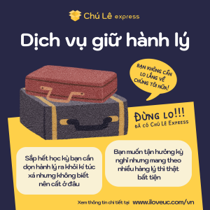 Chú Lê Express chuyên moving and storage for students!