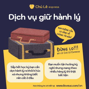 Bạn là du học sinh Việt Nam ở Mỹ cần dịch vụ cất giữ hành lý hoặc gửi về nhà?