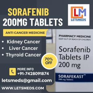 Buy Indian Sorafenib 200mg Tablets Online Cost Malaysia, Thailand, China
