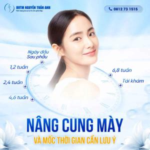 Những lưu ý sau khi PTTM nâng cung chân mày