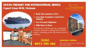 SODALINKS VẬN CHUYỂN ĐƯỜNG BIỂN TỪ VIỆT NAM QUA 0973708302