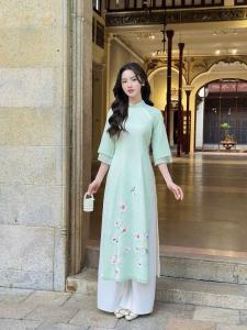 AO DAI $48/ 1 bộ . Ship xuyên bang