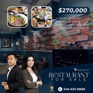 Restaurant for sale in Dallas