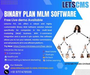 Binary Plan MLM Software & Free Demo Available